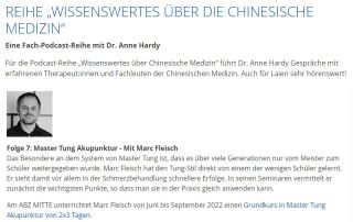 Interview Marc Fleisch Master-Tung Akupunktur ABZMitte